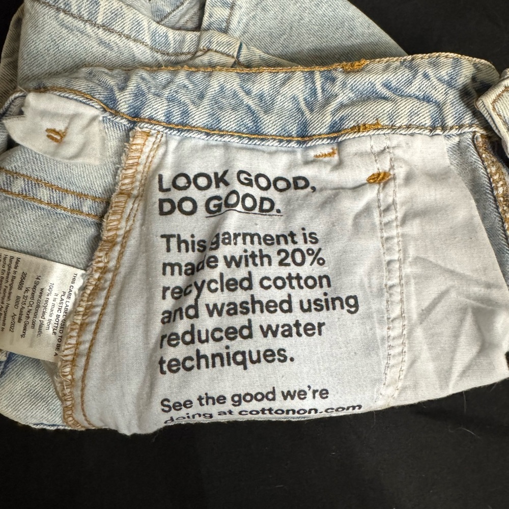 Cotton On Light Blue Denim Mini Skirt - Picture 6 of 7